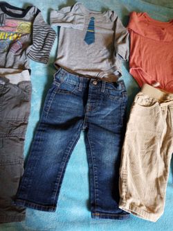 4set of Pants With T-shirt Long sleeve 12-18