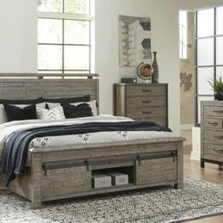 Brennagan Gray Storage Bedroom Set

