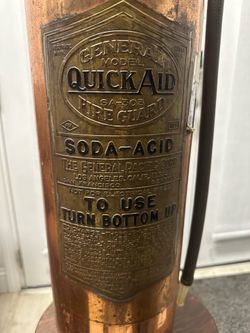 Vintage  General quick aid & sos fire guard extinguisher