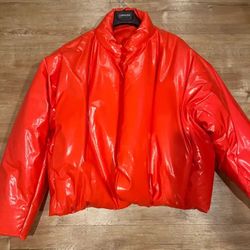 Red Yeezy Gap Jacket