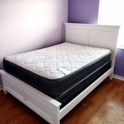 NEW FULL MATTRESS WITH BOX SPRING ♨️ Bed frame is not available