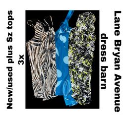 New an used Woman’s Plus Sz tops