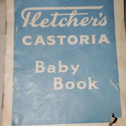 vintage Fletcher's Castoria baby book