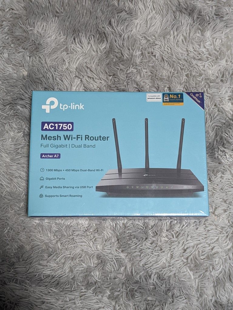 TP Link Archer A7 - AC1750 Dual Band Mesh Wifi Router