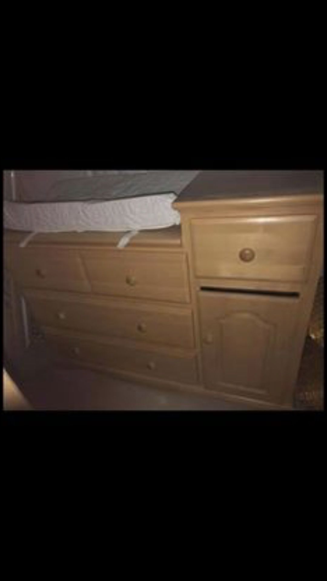 Changing table and dresser (also have matching crib for $125)