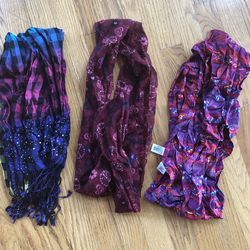 Girls Dressy Scarves Lot