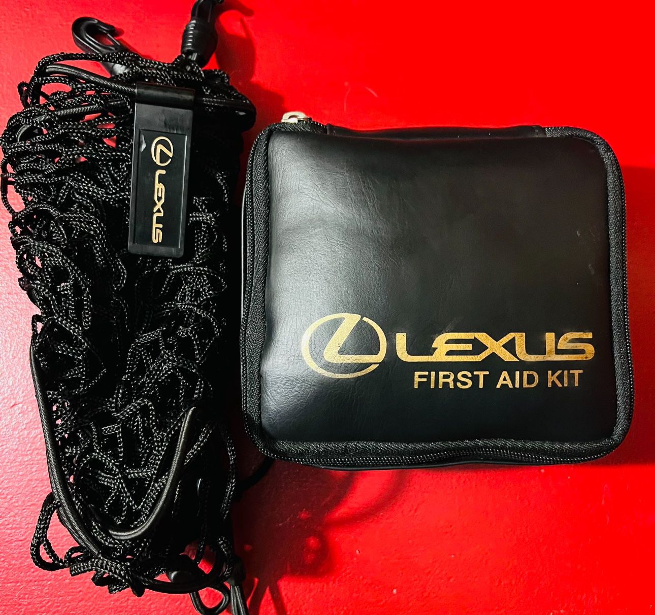 Genuine 2010 Lexus IS 250 First Aid Kit & Cargo Net. 