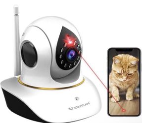 Pet Camera, VStarcam Cat Camera with Laser Wireless Dog Camera 1080P Cat Toys, Night Vision Sound Motion Alerts, APP Remote Control Home Security Came