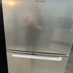 Whirpool Beautiful Stainlees Steel little Refrigerator 