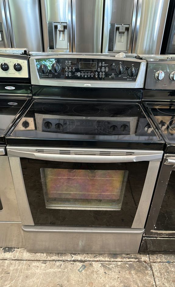 Whirlpool Stainless Electric Stove GlassTop