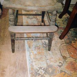 Antique Oak High Chair 