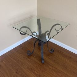 Glass Top Table