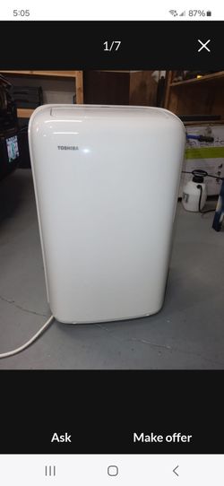 PortableToshiba 10,000 BTU Air Conditioner.