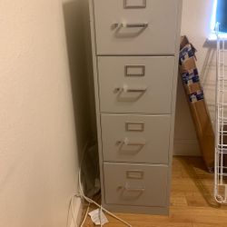 4 Drawer Metal File Cabinet, Non locking 