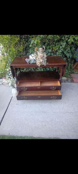 Drexel Mahogany Drop Leaf Buffet Sideboard