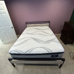 Queen Bed frame With Mattress