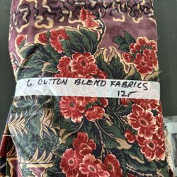 6 COTTON BLEND FABRICS 