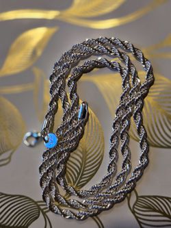 Sterling silver rope chain