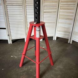 10 Ton (20,000 lbs) Capacity Heavy-Duty Medium Profile Pin Type Adjustable Jack Stand for Trucks & Equipment (1 PC, 10 TON Medium)