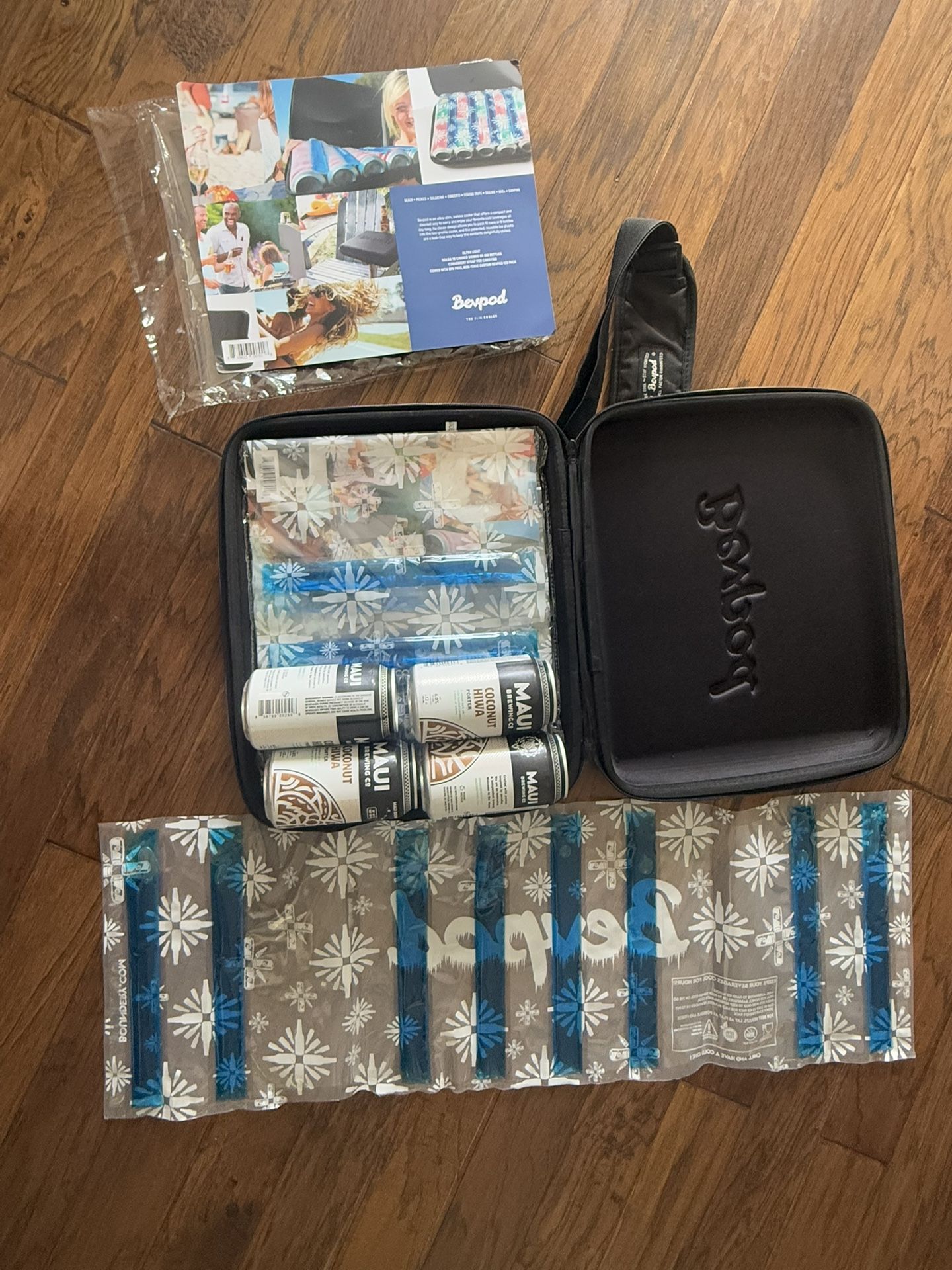 New! Bevpod Portable/ Carry Iceless Beverage Cooler