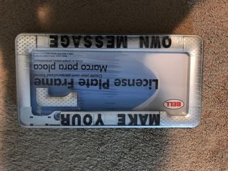 Customize License Plate Frame