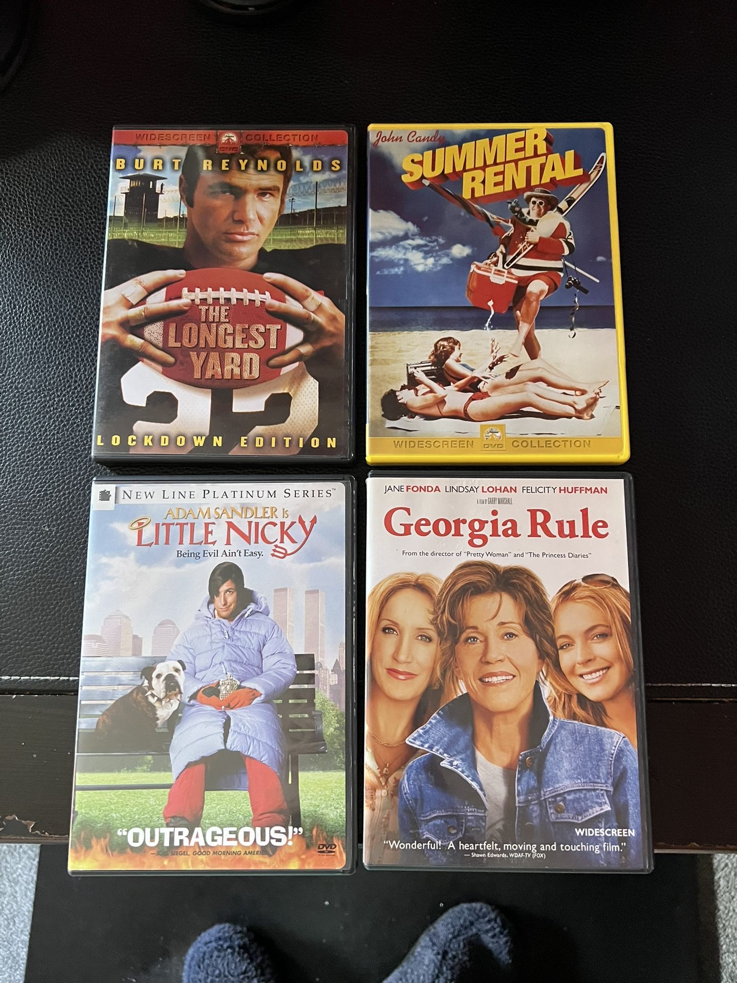 DVD lot John Candy Burt Reynolds Adam Sandler Jane Fonda