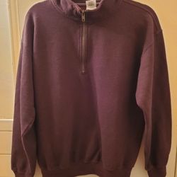 Fleece Lined Zip Polo with Jersey Shell - Size Medium