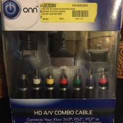 Hd Av Combo Gaming  Cable  Xbox 360 ,ps2 Ps3 Wii 