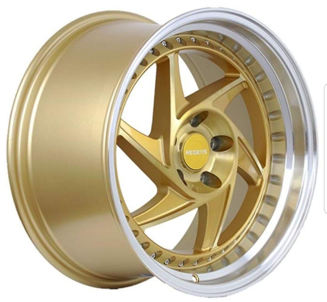 18" inch Regen5 R34 brushed gold wheel rim & tire packages available! No credit financing!