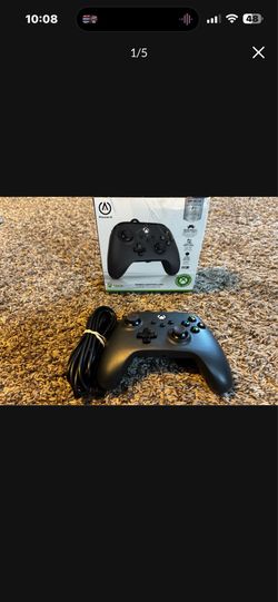 PowerA Wired Controller for Xbox Series X|S - blue, gamepad, video game/gaming controller, works with Xbox One, Officially Licensed