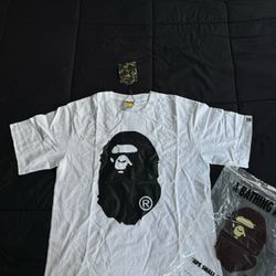 BAPE White Classic Ape Head Tee