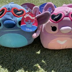 Squishmallows 8 inch - $10 per Pair 🎄Disney Stitch and Angel ❤️