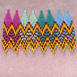 Beaded Fringe Earrings 