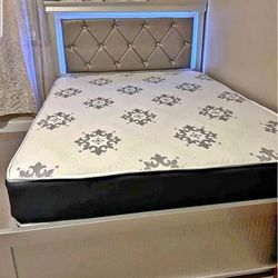 Brand New Led Light Bed With Orthopaedic Mattress Are Available With Free Delivery And Cash On Delivery 