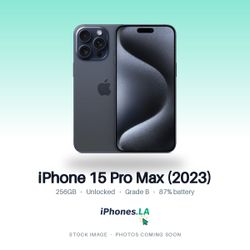 iPhone 15 Pro Max 256GB Naturl Unlocked Good Condition