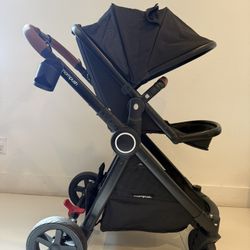 Mompush Ultimate2 Baby Stroller for Toddler with Removable Bassinet & Reversible Seat, Smooth Glide