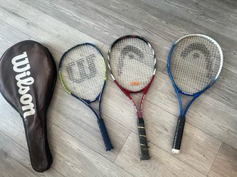Wilson Tennis Rackets Set – 3 Rackets + Carrying Case
