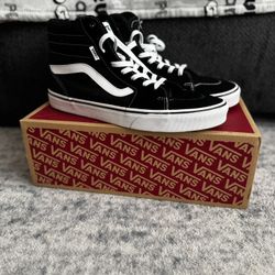 VANS Sk8-Hi Black & White Shoes