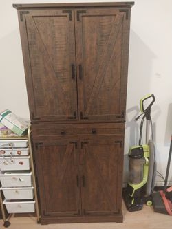 Brown Pantry cabinet