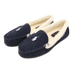 Polo Ralph Lauren Declan SLF6386CRL Slipper Women's US 9 Navy Moccasin JOBB1176