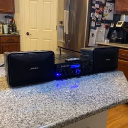 Pyle Mini Stereo. Can Connect CD, DVD Players, MP3. You Can Connect Your iPhone Via Bluetooth, Great Sound. Mini 101 Bose Speakers, The Best Speakers.