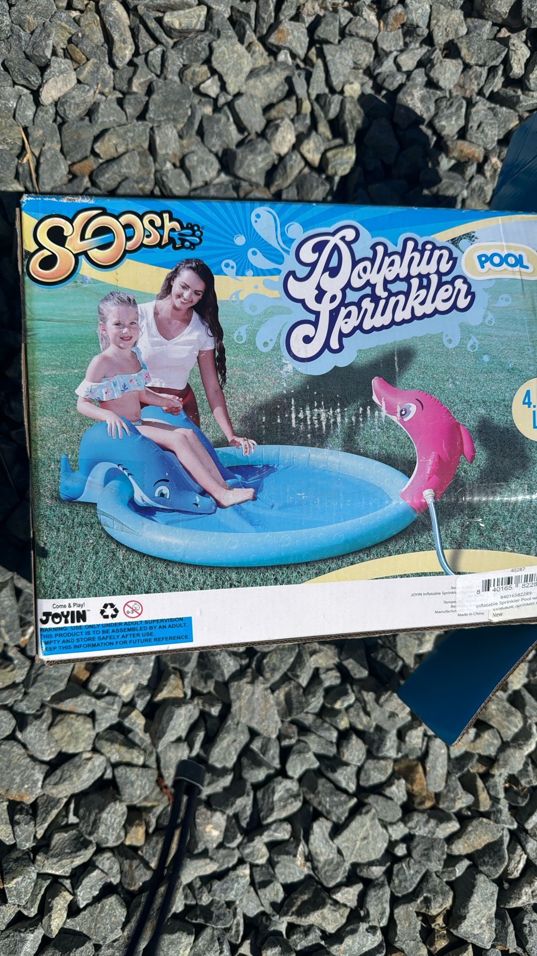 Sprinkler Dolphin Pool For Kids Outdoors Tons Of Fun 