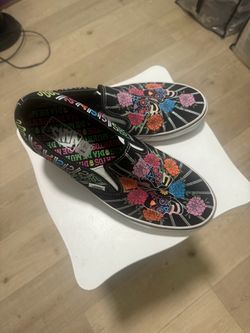 Vans Dia de los Muertos Slip-On Sneakers