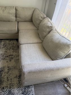 Sectional and rug