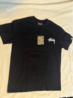 Black stussy bape shirt size large 50$