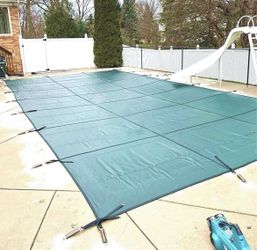 Pool Safety Cover 18’ x 36’, Safety Pool Cover