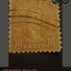 10 Cent Monroe Yellow Rare US Stamp