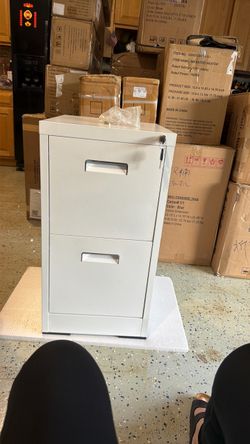 Amrecian Office 2-Drawer White Filing Cabinet New patio furniture set with red cushions. This produc