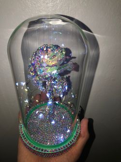 New Love Rose in Glass Dome