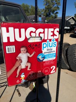 Huggies Plus Size 2 Diapers Unopened Box